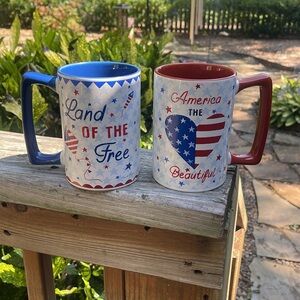 Farida Zaman Patriotic Mugs Set of 2